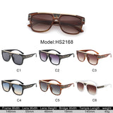 HS2168 - Retro Square Aviator Style Fashion Wholesale Sunglasses