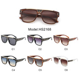 HS2168 - Retro Square Aviator Style Fashion Wholesale Sunglasses