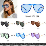 HS2264 - Women Oversized Fashion Classic Aviator Sunglasses