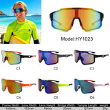 HY1023 - Oversized Sport Mirrored Shield Performance Sunglasses