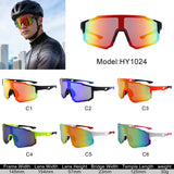 HY1024 - Sport Rimless Mirrored Shield Sunglasses