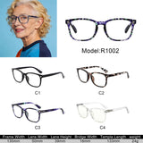 R1002 - Classic Rectangle Reading Glasses - Iris Fashion