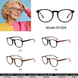 R1004 - Classic Round Reading Glasses - Iris Fashion