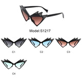 S1217 - Futuristic Triangle Irregular Fashion Cat eye Wholesale Sunglasses