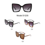 S1235 - Women Oversize Butterfly Fashion Cat eye Wholesale Sunglasses