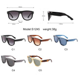 S1245 - Oversize Round Fashion Large Women Wholesale Sunglasses