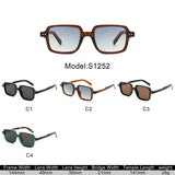S1252 - Retro Square Unisex Fashion Wholesale Sunglasses