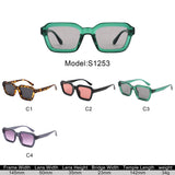 S1253 - Oversize Bold Square Tinted Wholesale Sunglasses