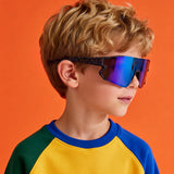 HK1035 - Youth Sport Shield Kids Sunglasses