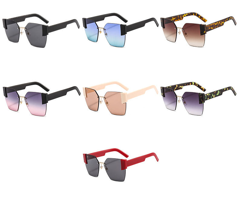 H1002 - Square Oversize Fashion Cat Eye  Sunglasses
