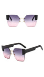 H1002 - Square Oversize Fashion Cat Eye  Sunglasses