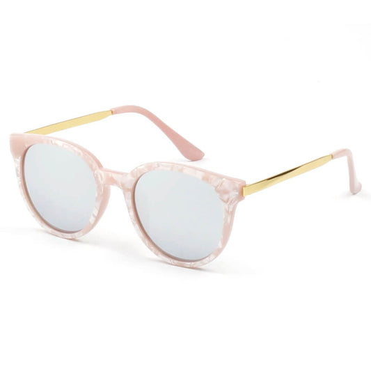 58006 Vintage Horn Rimmed Round Sunglasses w/ Gold Arms - Iris Fashion Inc. | Wholesale Sunglasses and Glasses