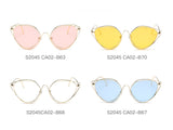 S2045 - Women Fashion Round Cat Eye Sunglasses - Iris Fashion Inc. | Wholesale Sunglasses and Glasses
