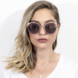 A17 Women's Flat Lens Metal Frame Cat Eye Sunglasses - Iris Fashion Inc. | Wholesale Sunglasses and Glasses