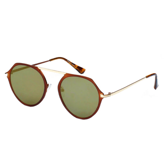 A19 Modern Flat Top Slender Round Sunglasses - Iris Fashion Inc. | Wholesale Sunglasses and Glasses