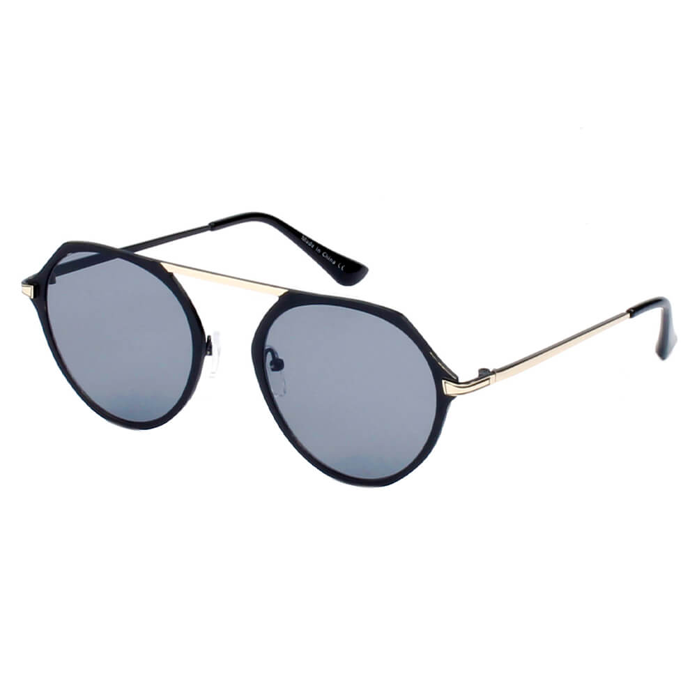 A19 Modern Flat Top Slender Round Sunglasses - Iris Fashion Inc. | Wholesale Sunglasses and Glasses