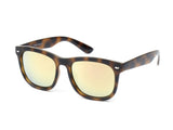 E06 - Classic Horned Rim Mirrored Lens Sunglasses - Iris Fashion Inc. | Wholesale Sunglasses and Glasses