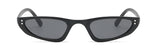 H1024 - Retro Slim Rectangle Vintage Fashion Sunglasses
