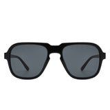 HS1192 - Retro Square Fashion Aviator Vintage Style Tinted Wholesale Sunglasses