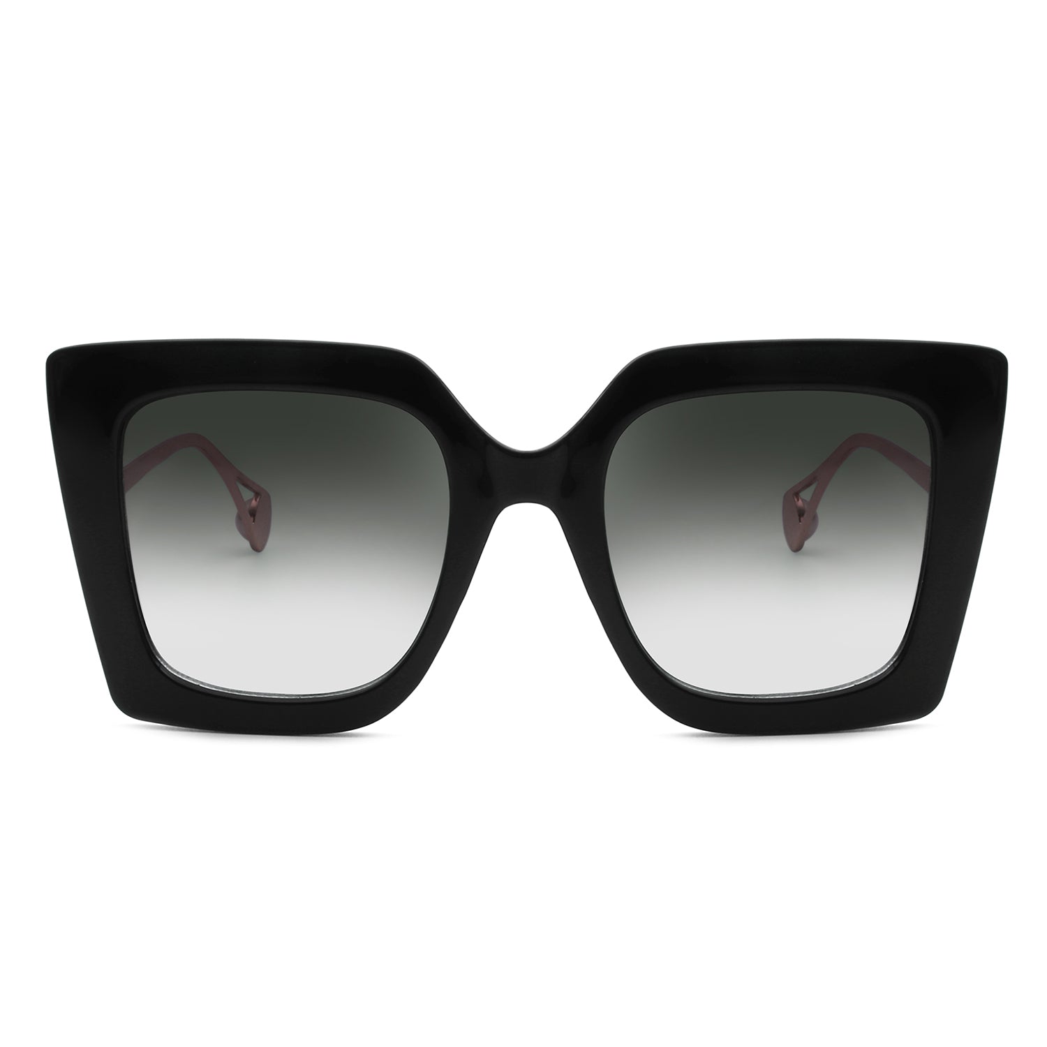 HS2024 - Women Square Oversize Retro Fashion Cat Eye Sunglasses