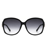 384 - Women Oversize Chic Polarized Square Fashion Sunglasses