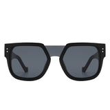 HS2121 - Square Oversize Brow-Bar Chic Women Fashion Wholesale Sunglasses