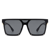 HS2137 - Square Flat Top Women Fashion Oversize Wholesale Sunglasses