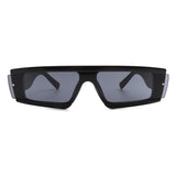 HS2029 - Rectangle Retro Narrow Vintage Slim Fashion Sunglasses