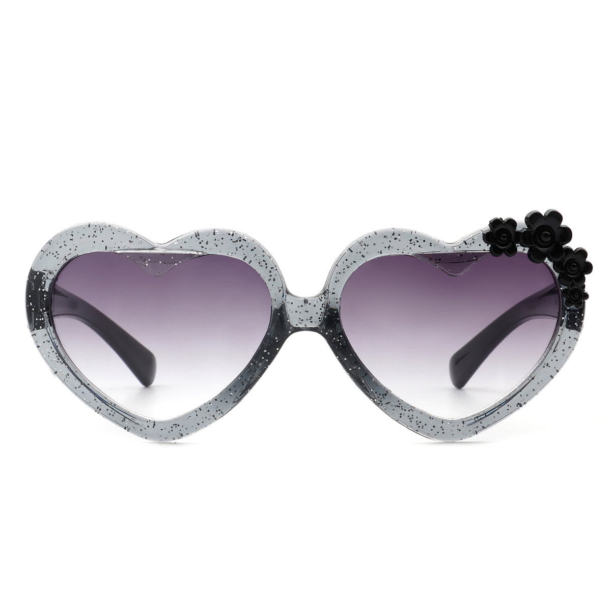 HK2033 - Kids Cute Toddler Heart Shape Girls Children Wholesale Sunglasses