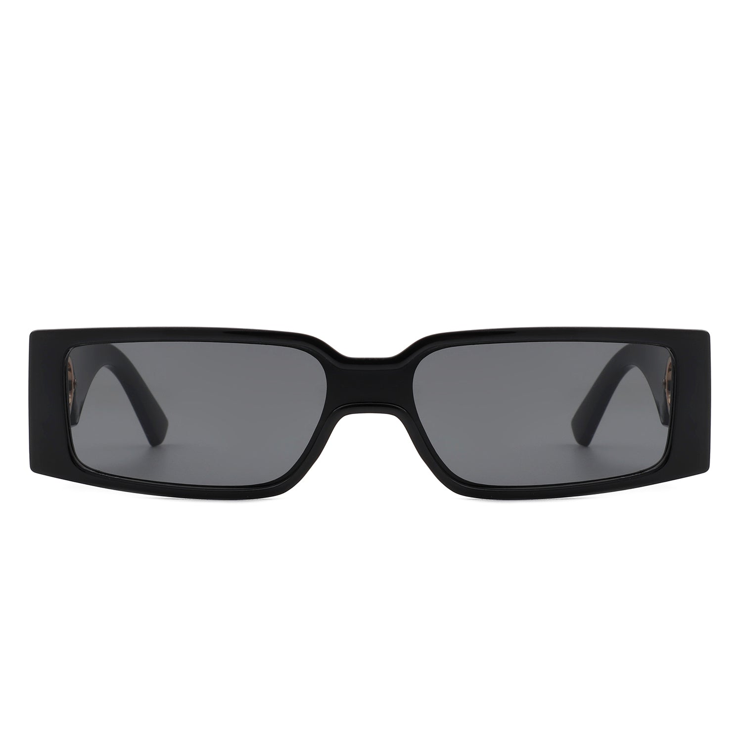 HS2090 - Retro Rectangle Narrow Fashion Tinted Slim Sunglasses