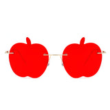 HW2011 - Rimless Apple Shape Party Frameless Tinted Sunglasses