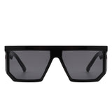 HS2119 - Square Geometric Retro Fashion Irregular Oversize  Sunglasses