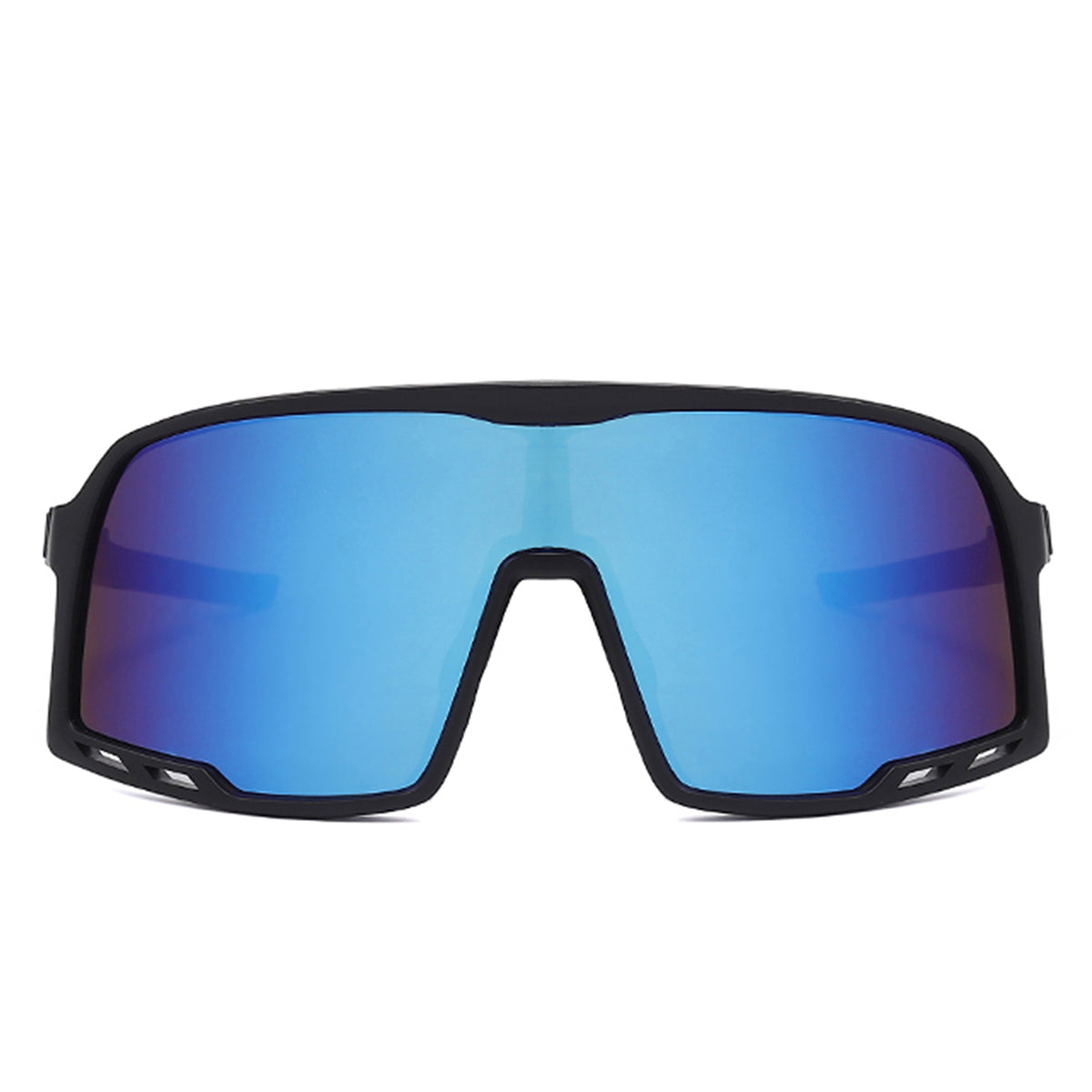 HY1020 - Square Oversize Sport Wrap Around Mirrored Wholesale Sunglasses