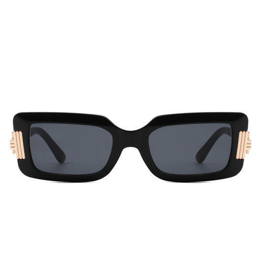 HS2117 - Women Chic Square Irregular Design Fashion Sunglasses