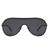 HJ2046 - Oversize Rhinestone Design Fashion Women Aviator Wholesale Sunglasses