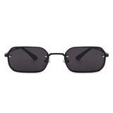 HJ2016 - Slim Retro Rectangle Small Narrow Vintage Fashion Sunglasses