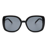 S1177 - Women Square Oversize Retro Fashion Sunglasses