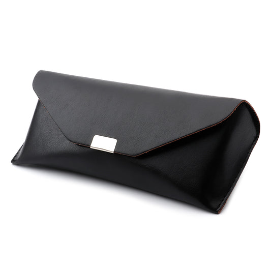 CF009 - Protective PU Leather Colored Button Closure Sunglasses Case