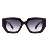 HS1086 - Retro Women Geometric Tinted Cat Eye fashion Sunglasses