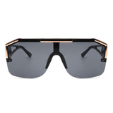 HS3007 - Square Retro Vintage Bold Aviator Fashion Wholesale Sunglasses