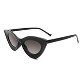 HS1055 - Women High Pointed Retro Cat Eye Fashion Sunglasses