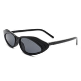 HS2021 - Retro Vintage Slim Narrow Oval Cat Eye Fashion Sunglasses