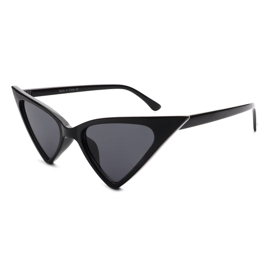 S1179 - Vintage Triangle High Pointed Cat Eye Retro Fashion Sunglasses