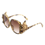 HS1123 - Oversize Irregular Frame Large Fashion Square Sunglasses