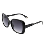 S1201 - Women Retro Square Fashion Flat Top Oversize Sunglasses