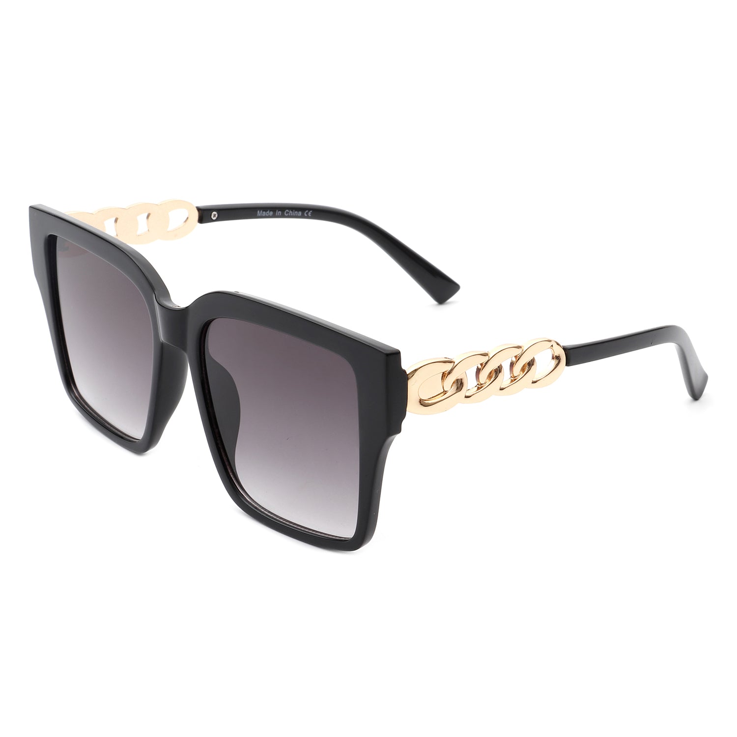 S2112 - Women Chic Flat Top Tinted Fashion Square Sunglasses