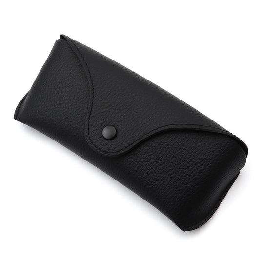 CF003 - Portable Protective PU Leather Snap Button Closure Sunglasses Case