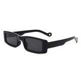 HS2034 - Rectangle Slim Retro Narrow Square Vintage Fashion Sunglasses