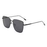 HJ2028 - Women Square Metal Oversize Fashion Sunglasses