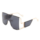 HJ3007-1 - Oversize Square Vintage Women Large Fashion Sunglasses